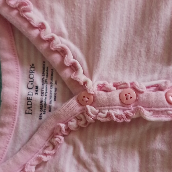 Toddler's Adorable Stripe Short Sleeve Top by Faded Glory 💥💥Mix&Mix&Match B2GO - Picture 4 of 4